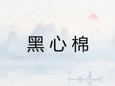 黑心棉
