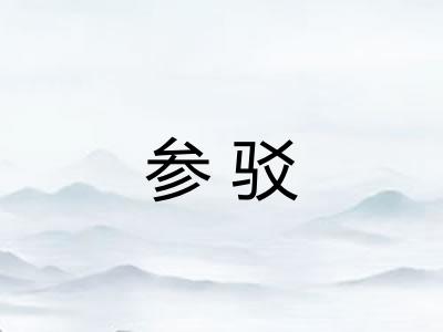 参驳