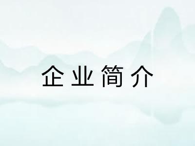 企业简介