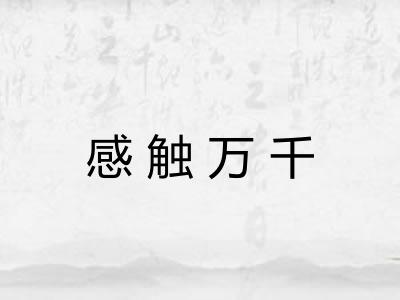 感触万千