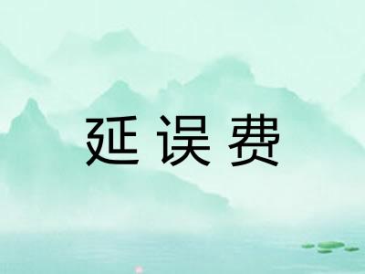 延误费