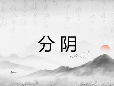 分阴