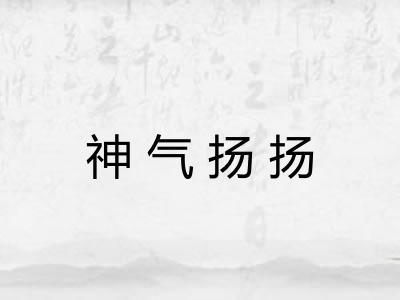 神气扬扬