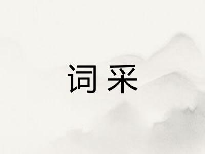 词采 词采