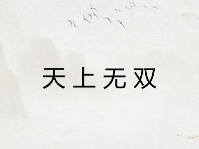 天上无双