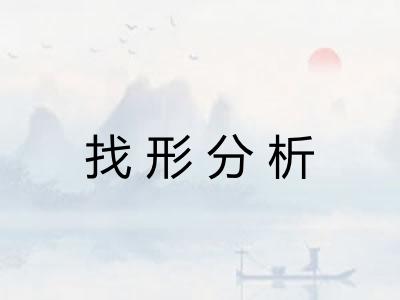 找形分析