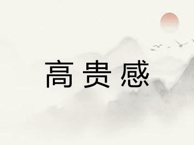 高贵感 高贵感