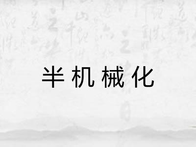 半机械化