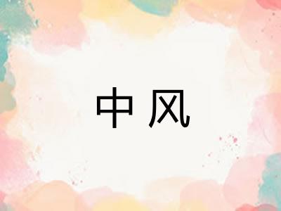 中风 中风