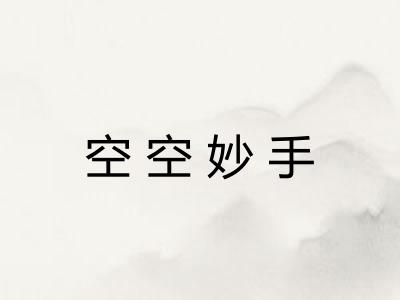 空空妙手