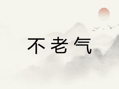不老气 不老气