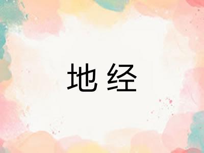 地经