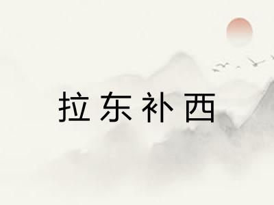 拉东补西