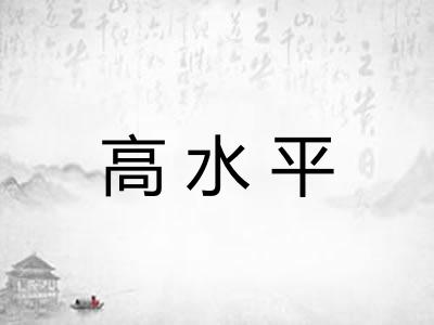高水平