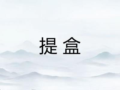 提盒 提盒
