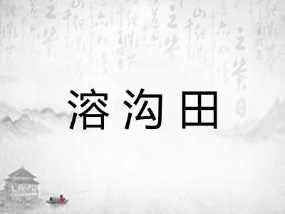 溶沟田