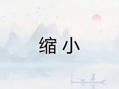 缩小 缩小