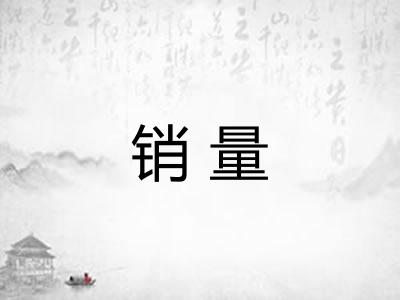 销量