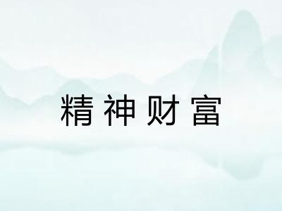 精神财富