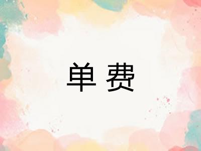 单费