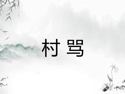 村骂