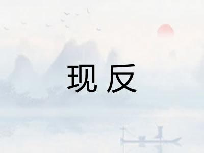 现反 现反