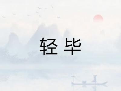 轻毕
