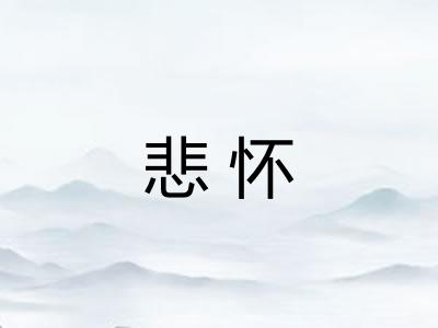 悲怀