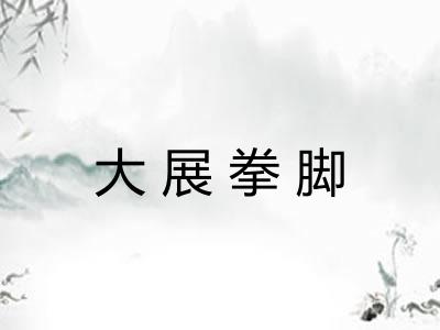 大展拳脚 大展拳脚