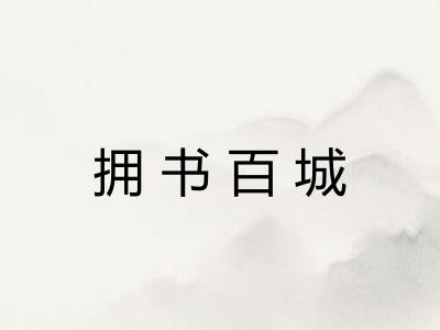 拥书百城