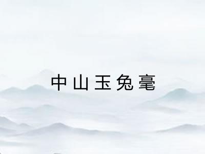 中山玉兔毫