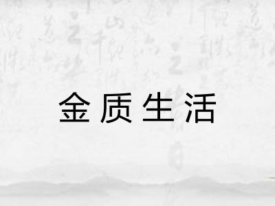 金质生活