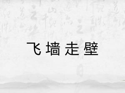 飞墙走壁