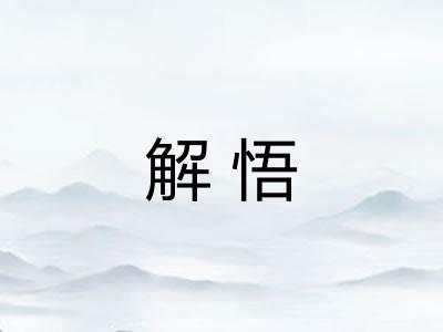 解悟