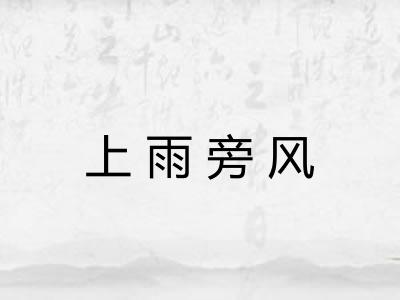 上雨旁风
