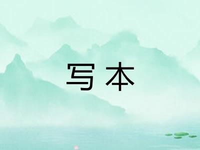 写本