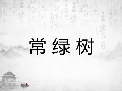 常绿树