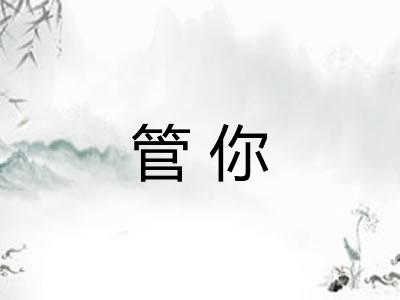 管你