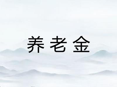 养老金