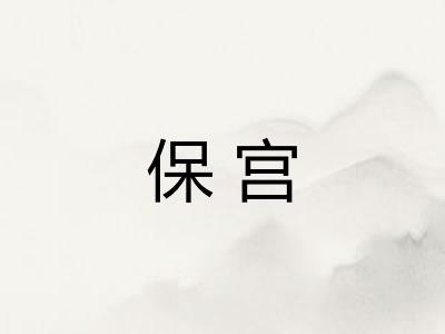 保宫 保宫