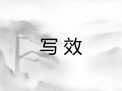 写效