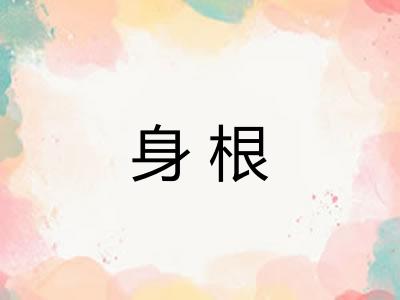 身根 身根