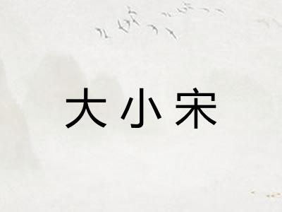 大小宋