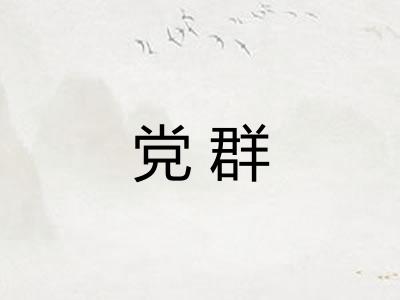 党群