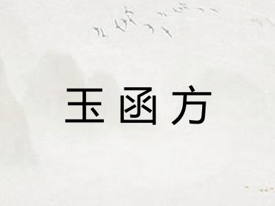 玉函方