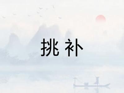 挑补