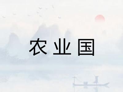 农业国