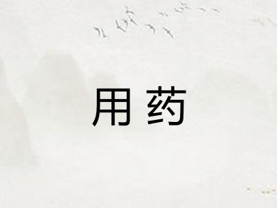 用药