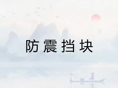 防震挡块
