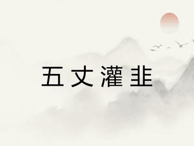 五丈灌韭 五丈灌韭